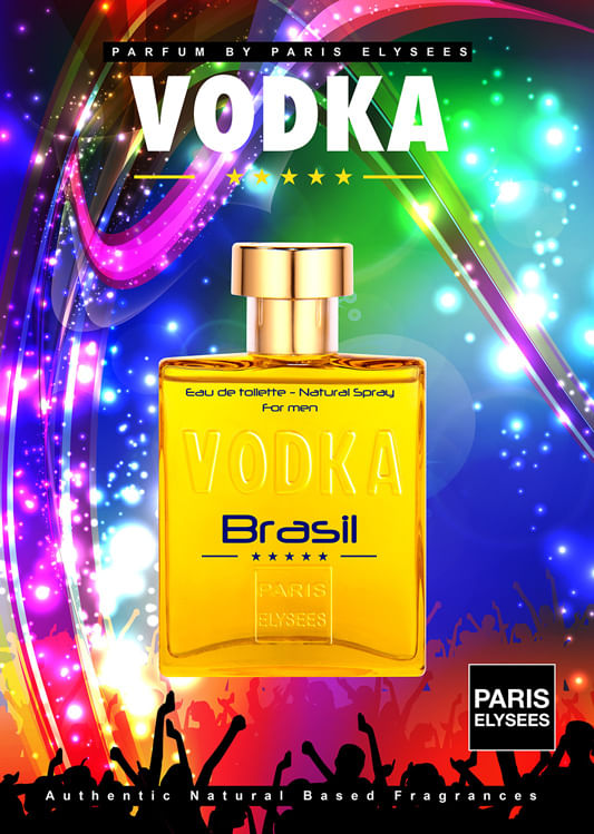 Vodka Brasil Yellow Paris Elysees - Perfume Masculino - Eau de Toilette