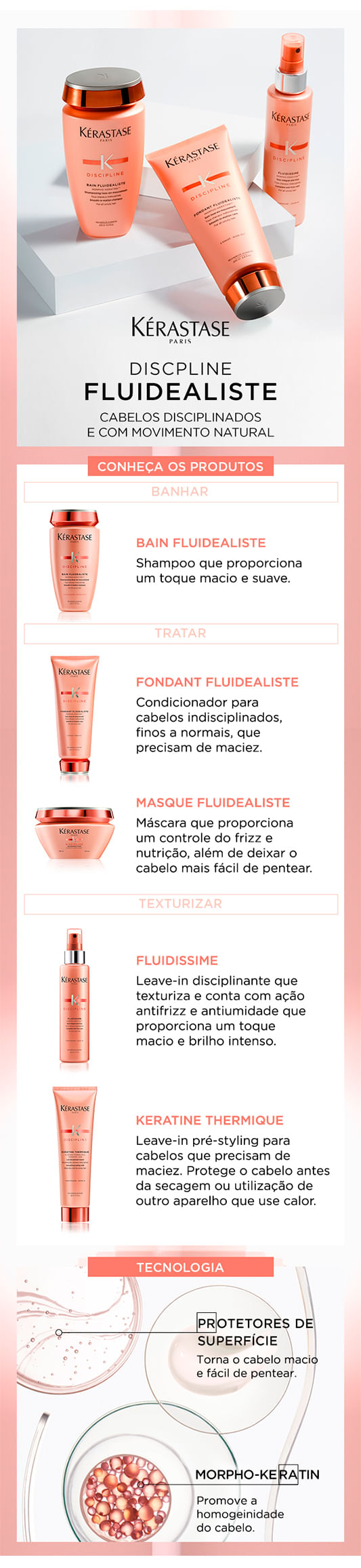 Kérastase Discipline Fluidealiste Kit - Shampoo + Condicionador + Máscara
