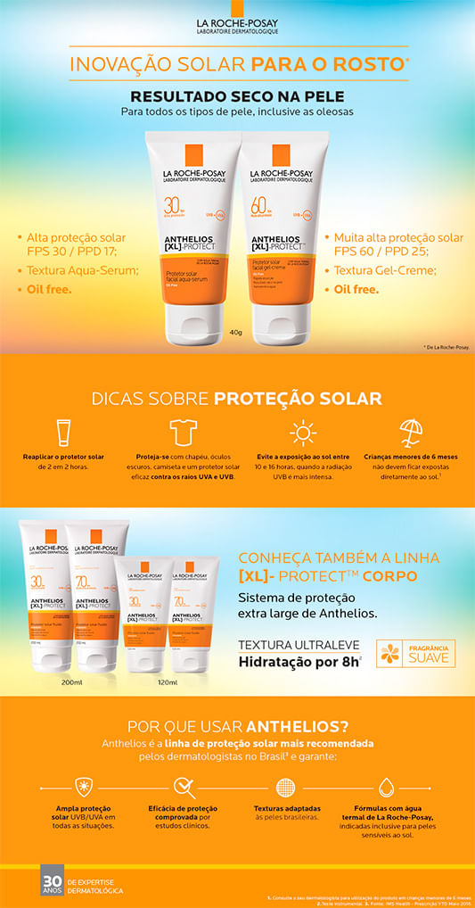 Protetor Solar La Roche-Posay Anthelios XL Protect FPS60