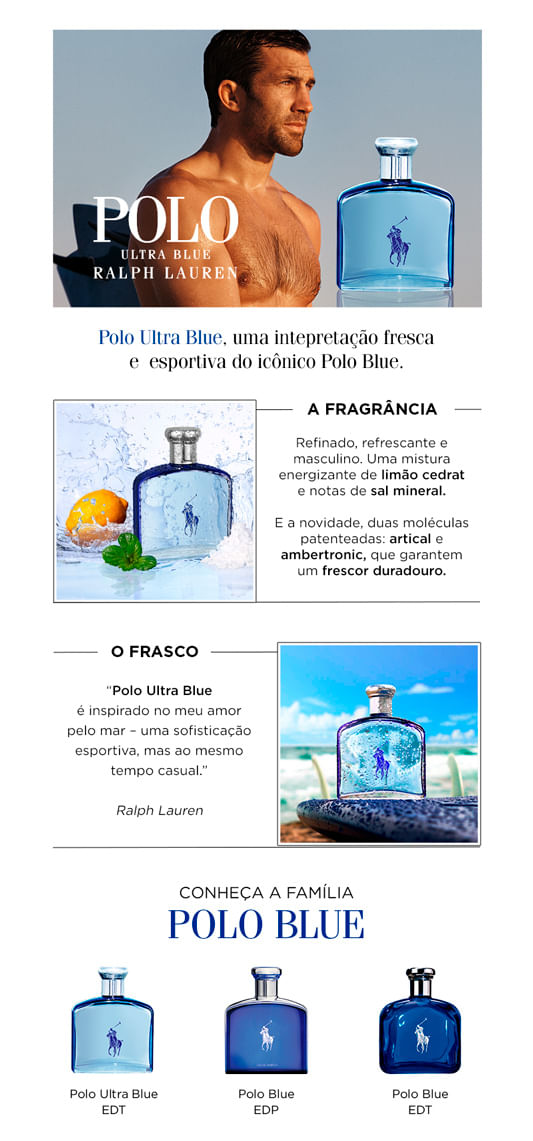  Polo Ultra Blue Ralph Lauren Perfume Masculino - Eau de Toilette