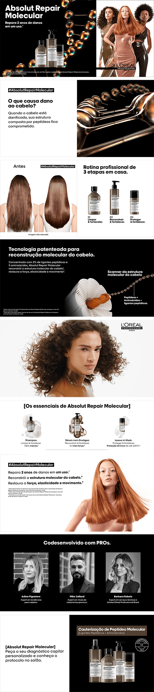 L'Oréal Professionnel Absolut Repair Molecular Sérum com enxágue