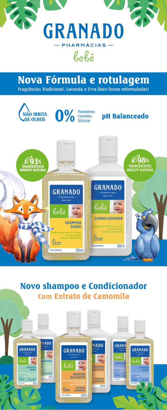 Shampoo Bebê Erva-Doce Granado
