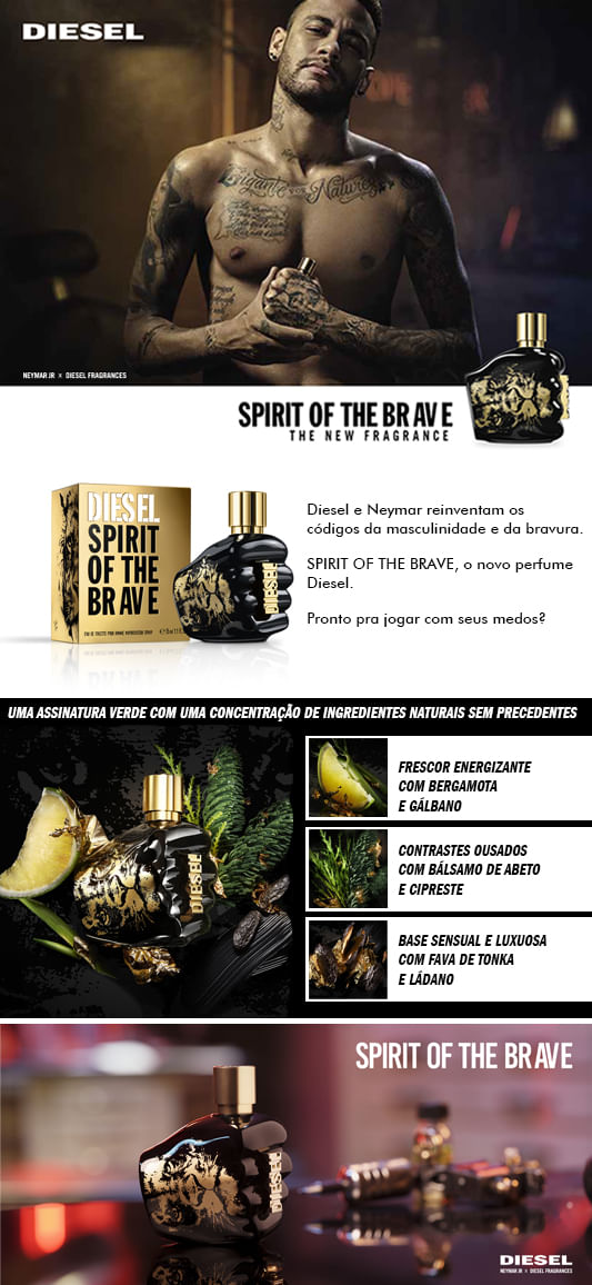 Spirit Of The Brave By Neymar Jr Diesel Perfume Masculino EDT