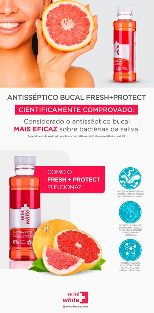 Antisséptico Bucal Edel White - Fresh + Protect